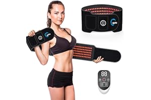 CRUIFU Red Light Therapy Belt, Infrared Light Therapy Device with Partition Control & Remote Control to Decrease Inflammation, Improve Joint Inflammation, Near Infrared Red Light Therapy for Body