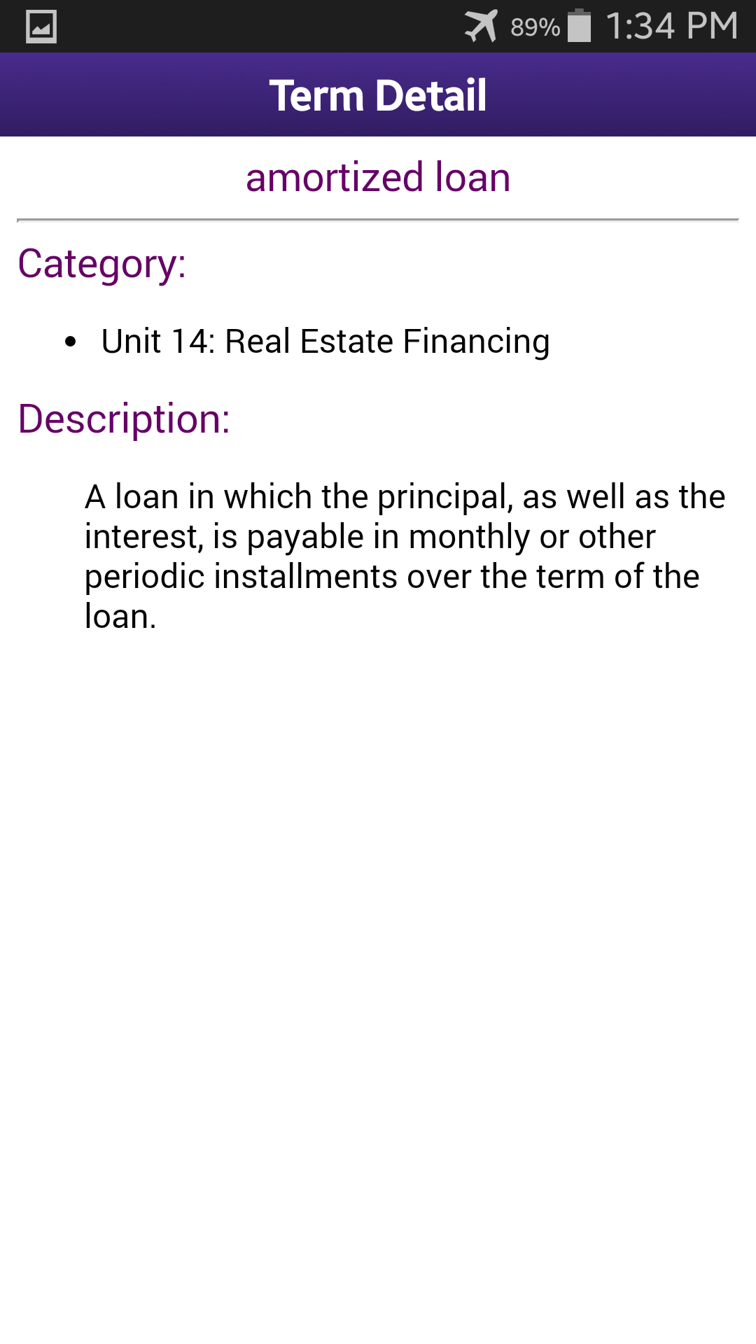 Kaplan Real Estate Terms Flashcards and Reference Appstore for Android