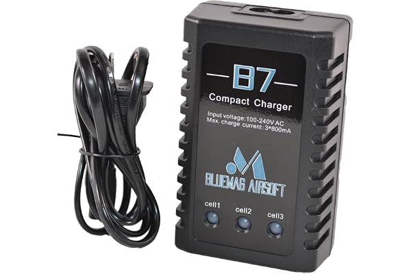 Lipo Charger by BMA - B7 Compact Pro Upgraded - 2S-3S 7.4v-11.1v - Intelligent Battery Charging - 1.2M Long Extended Cord