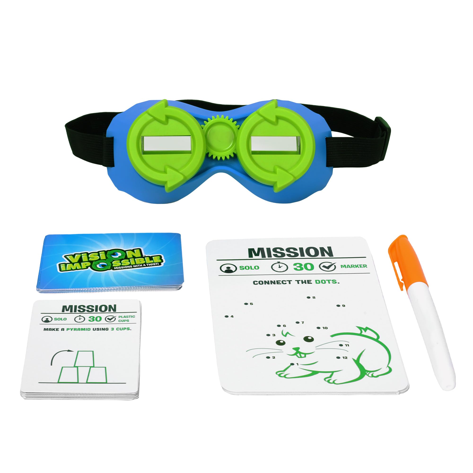 Zing Vision Impossible: Flip Your World Upsidedown and Sideways with this Hilarious Family Challenge Goggle Game