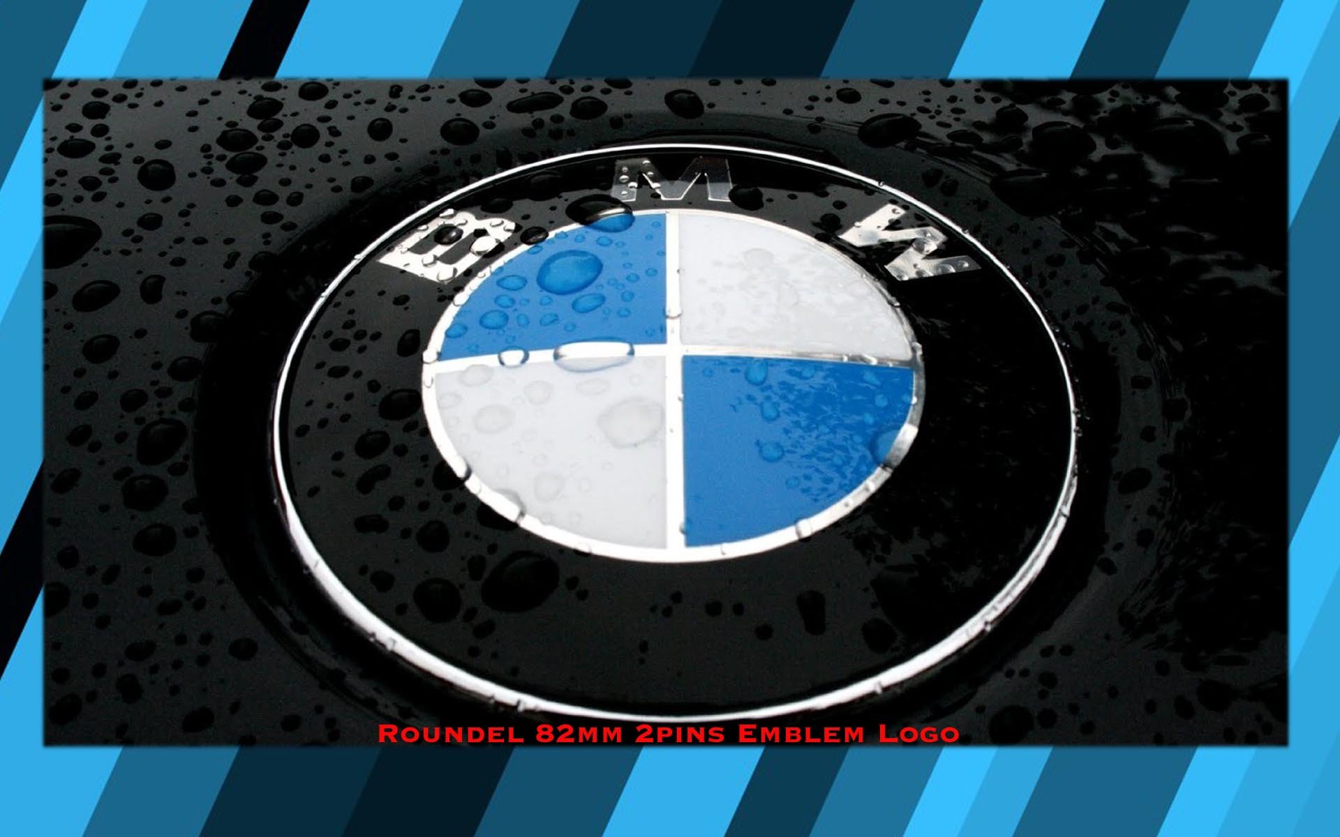 Bmw Emblem Logo "Front Hood Or Rear Trunk" - 2 Pins Badge Symbol Roundel 82Mm 23 71J1m3AuQXL