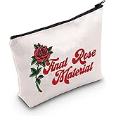 LEVLO Bachelor Fans Cosmetic Make Up Bag Bachelor TV Show Inspired Gift Final Rose Material Cosmetic Bag