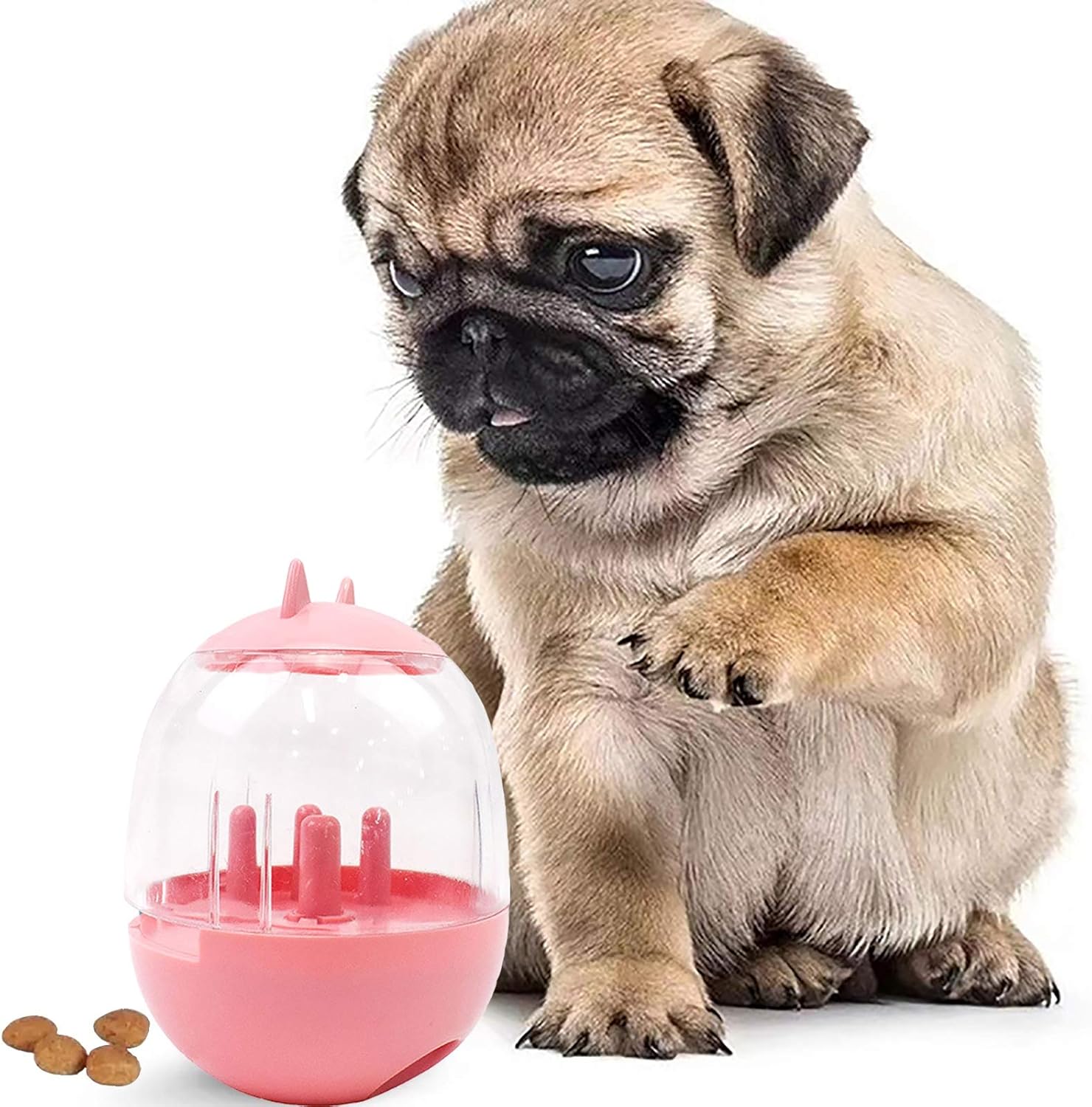 GACYSMD Tumbler Toys Interactive Food Treat Dispenser Ball，Funny Dog/CAT Puzzle Toys for PET Increases IQ Interactive and Reduce Boredom Relieve Anxiety