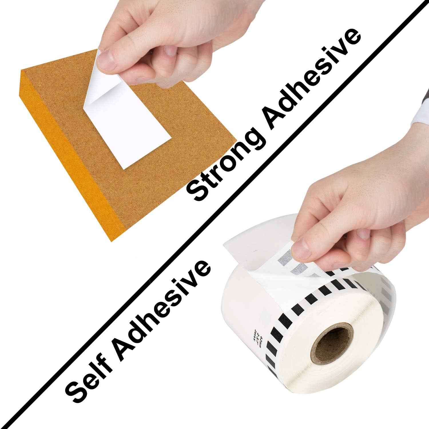 Batrical Continous-Form Labels 2 Rolls(2.4 Inch X100ft) : Office Products