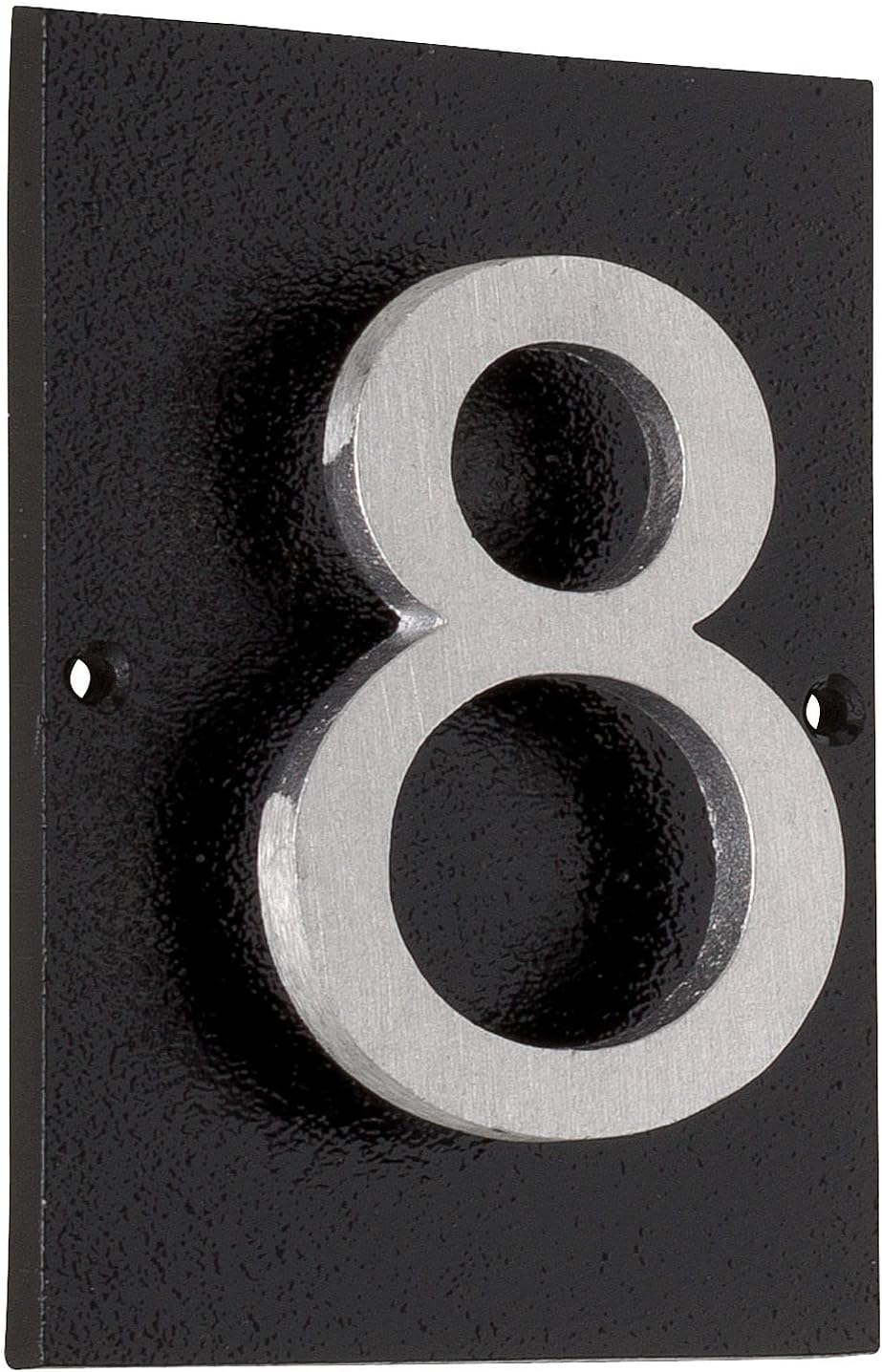 Address Signs - 40 Color Options-Aluminum Floating Modern 4'' Numbers Horizontal Address Plaque (1 Digits)-Montague Metal Products