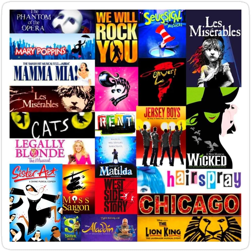 Jess-Sha Store 3 PCs Stickers Musicals Sticker for Laptop, Phone, Cars, Vinyl Funny Stickers Decal for Laptops, Guitar, Fridge