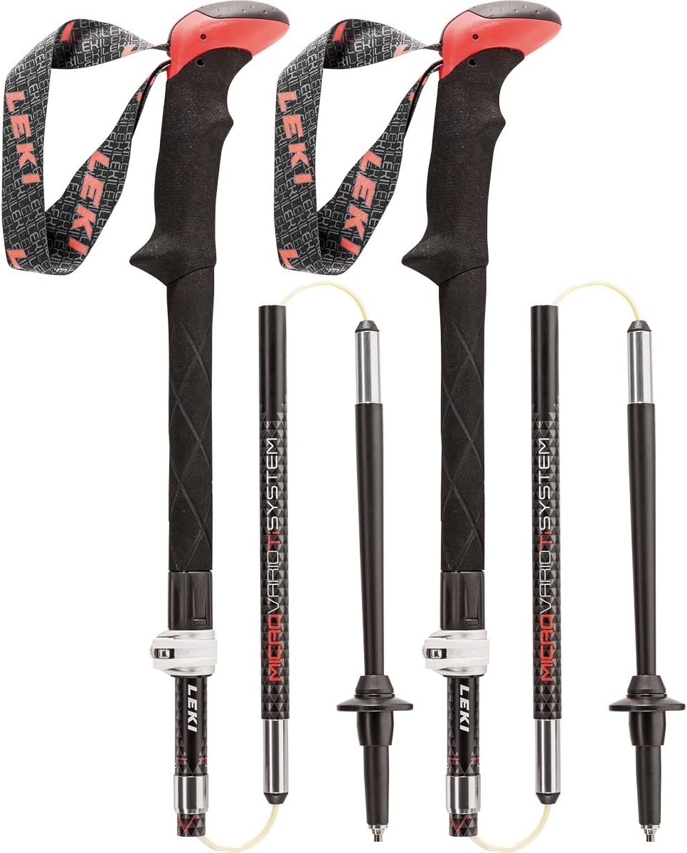 leki carbon ti system trekking poles