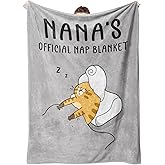 SteadStyle Christmas Nana Gifts from Grandkids – Cozy Blanket for Grandma, Nana Birthday Present, Holiday Throws for Grandmother, Nanny, Nan – 50 x 60 Inches