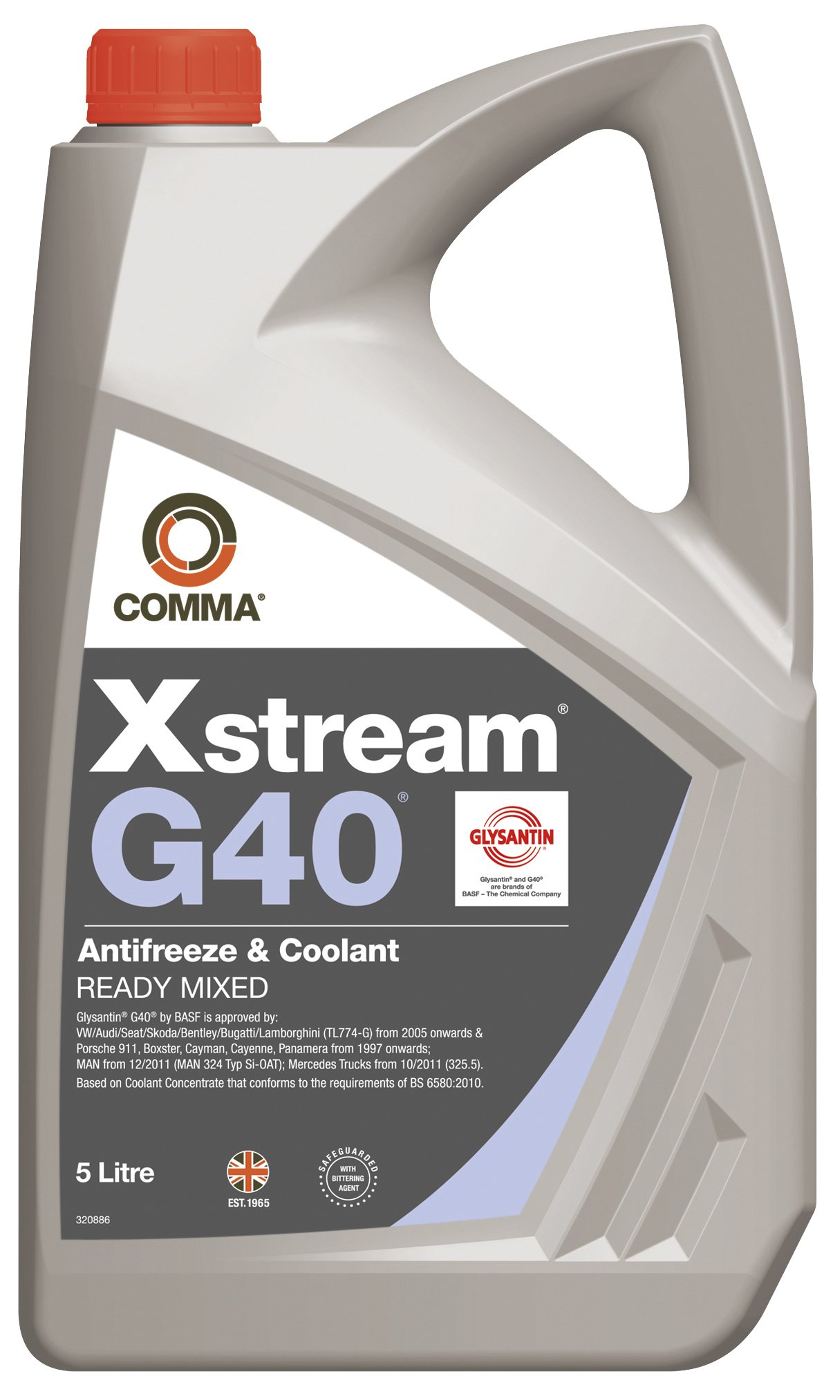Comma XSG40M5L Xstream G40 Antifreeze RTU, 5 Liter