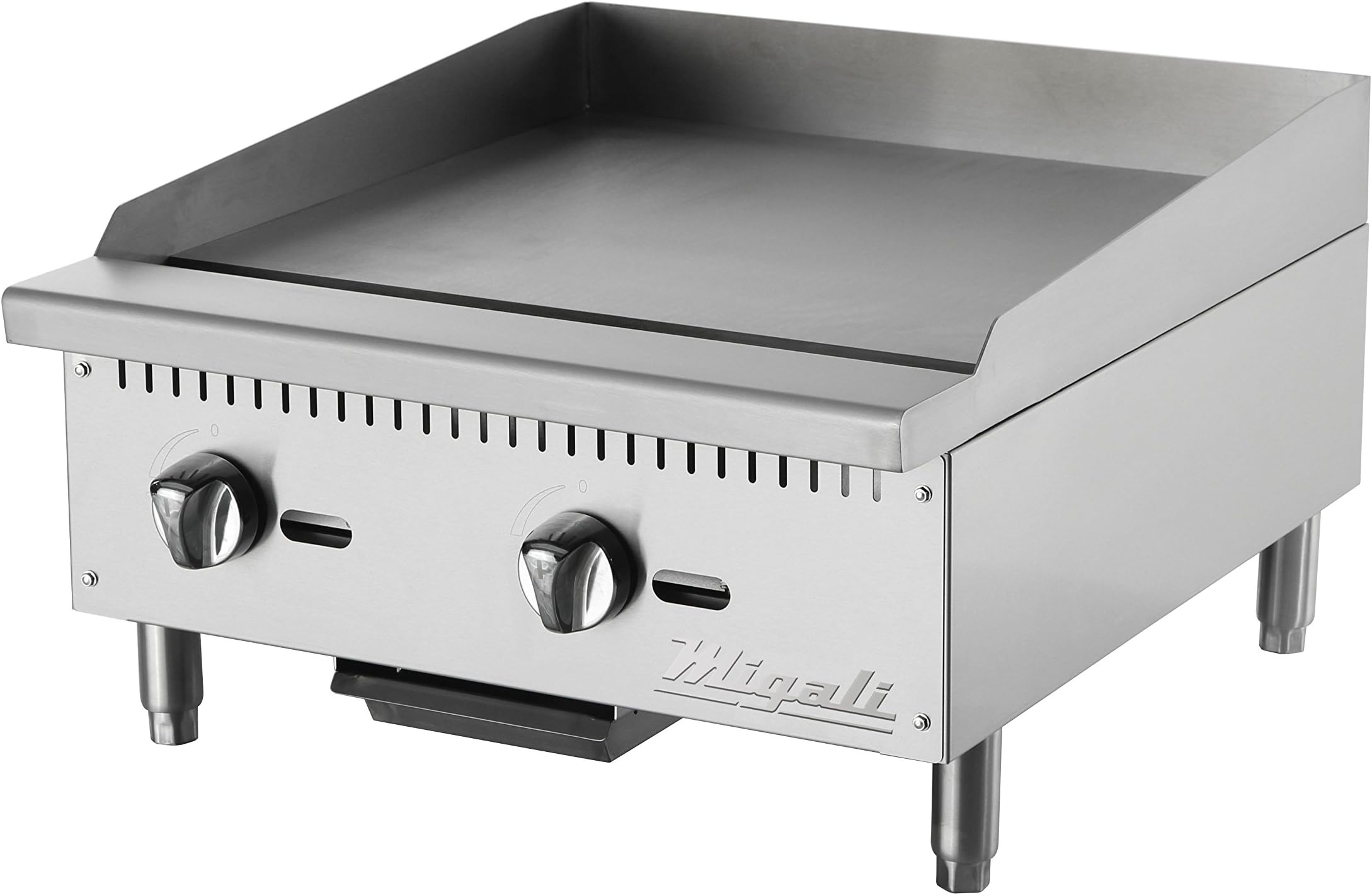 Migali C-G25 Competitor Series Griddle, countertop, 24" W, Manual Controls, configured for Natural Gas, LP Conversion Kit Included