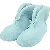 Forfoot Women's Bootie Slippers, Cozy Coral Fleece Non Slip Indoor House Shoes