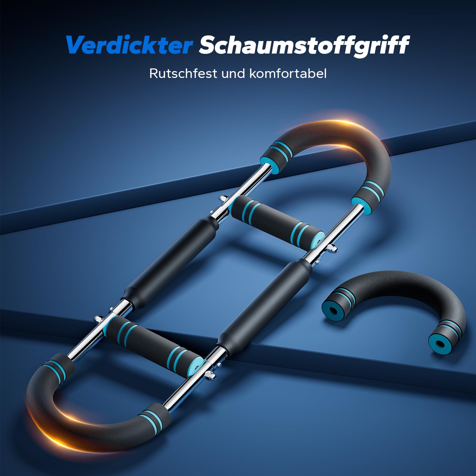 MERACH Twister Armtrainer, 27-50 kg Verstellbares Brusttrainingsgerät, Abnehmbarer Armtrainer für Krafttraining, Tragbares Arm-Trainingsgerät, Übungen für Arme, Brust, Schultern und Rücken, Schwarz 9