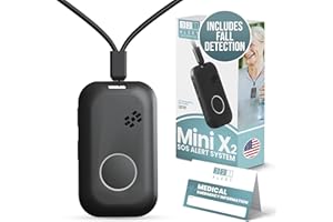 321 ALERT Medical Alert System for Seniors with Fall Detection -GPS 4G LTE Cellular SOS Alert System, 24/7 Monitoring - Freedom & Safety Anywhere - Call to Activate - Elderly Life Alert Necklace (Mini X2)