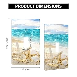 Beach Light Switch Cover Decorative Single Toggle