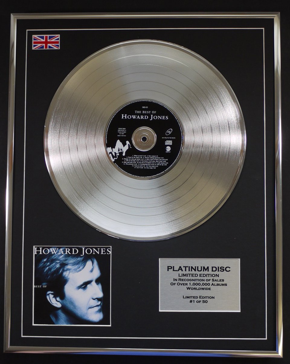 HOWARD JONES/LTD EDITION CD PLATINUM DISC/BEST OF