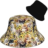 Zminciu Bucket Hat for Men Women Packable Reversible Printed Summer Hats