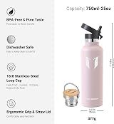 Super Sparrow 750ml Stainless Steel Vacuum Insulated Water Bottle view 3