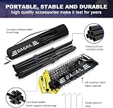 BAGAIL Badminton Net Foldable Nylon Net Height Adjustable Stand Portable Bag view 3
