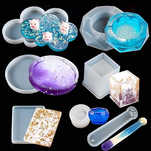 Suhome Silicone Molds for Resin Large Epoxy Resin Casting