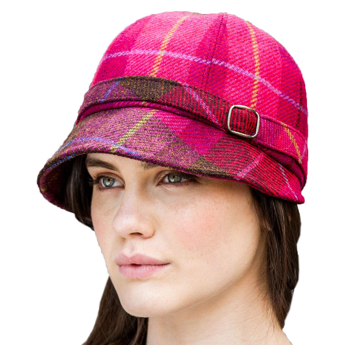 Irish Flapper Style hat. Red Plaid from 