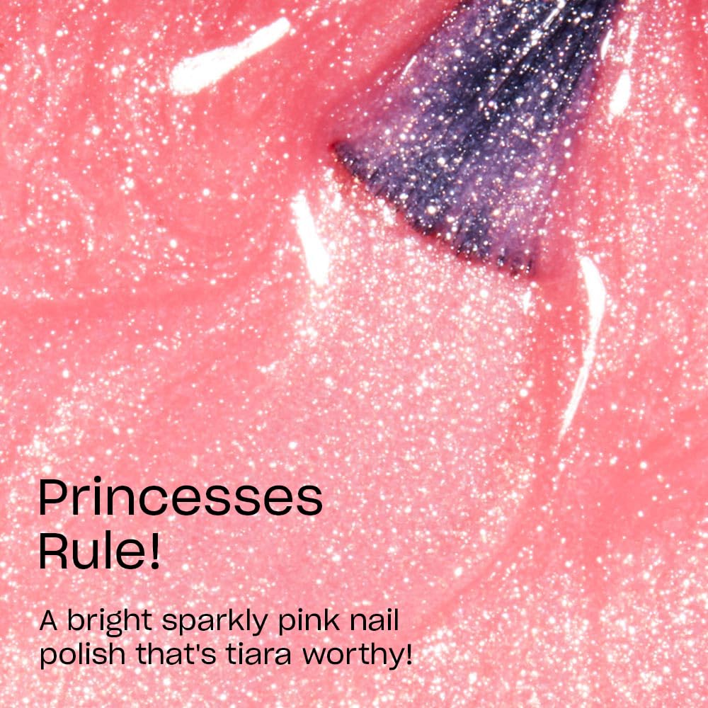 OPI Nail Lacquer Princesses Rule! | Sheer Soft Pink Shimmer Chip Resistant Nail Polish | Vegan, Fast Drying, Streak Free - Image 3