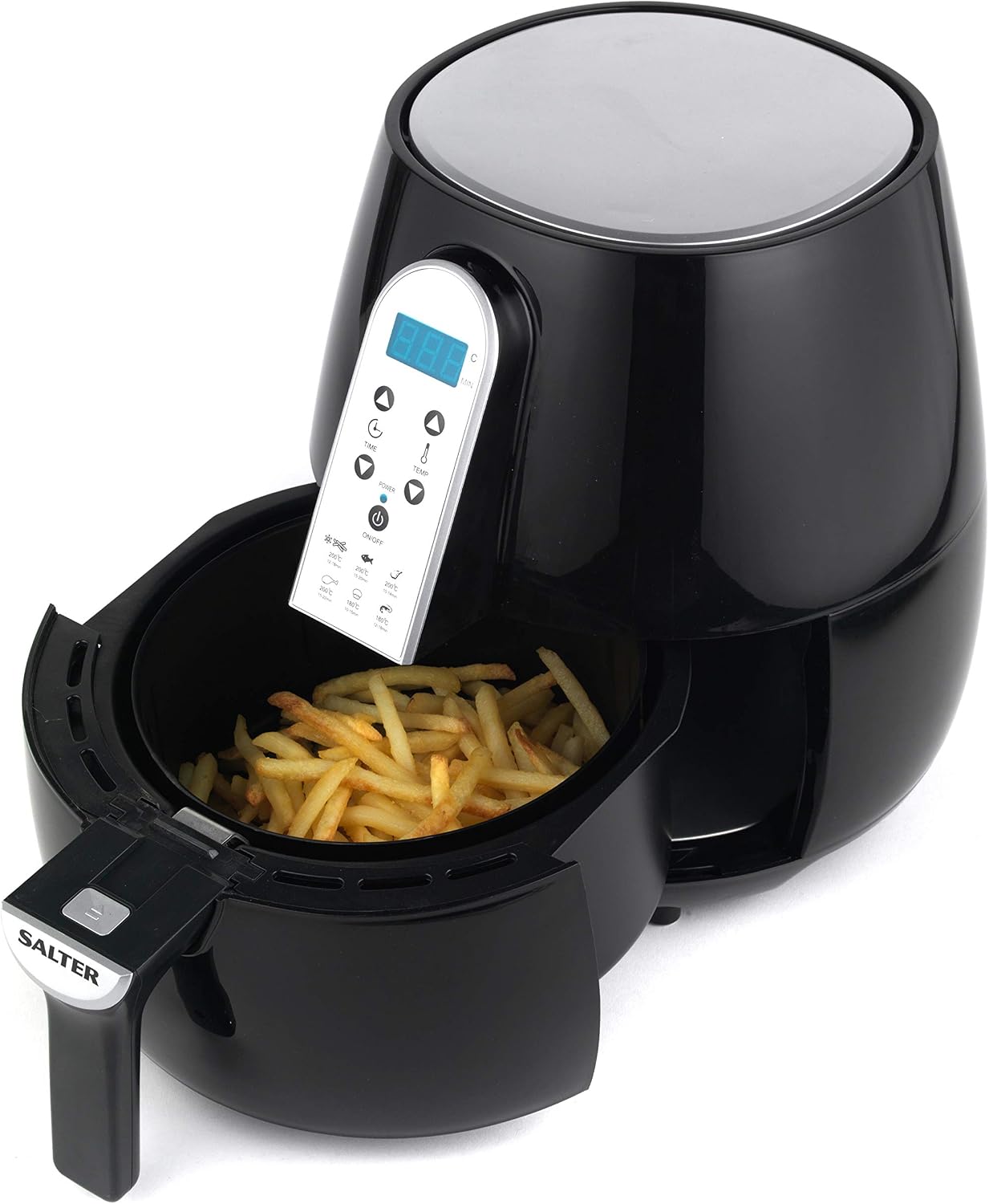 Salter EK2559 XL Hot Air Fryer with Non-Stick Basket| Digital Touch Sensitive Controls | Adjustable Timer | Healthier Oil Free Cooking | 4.5 Litre |1500 W|, Black - Image 5