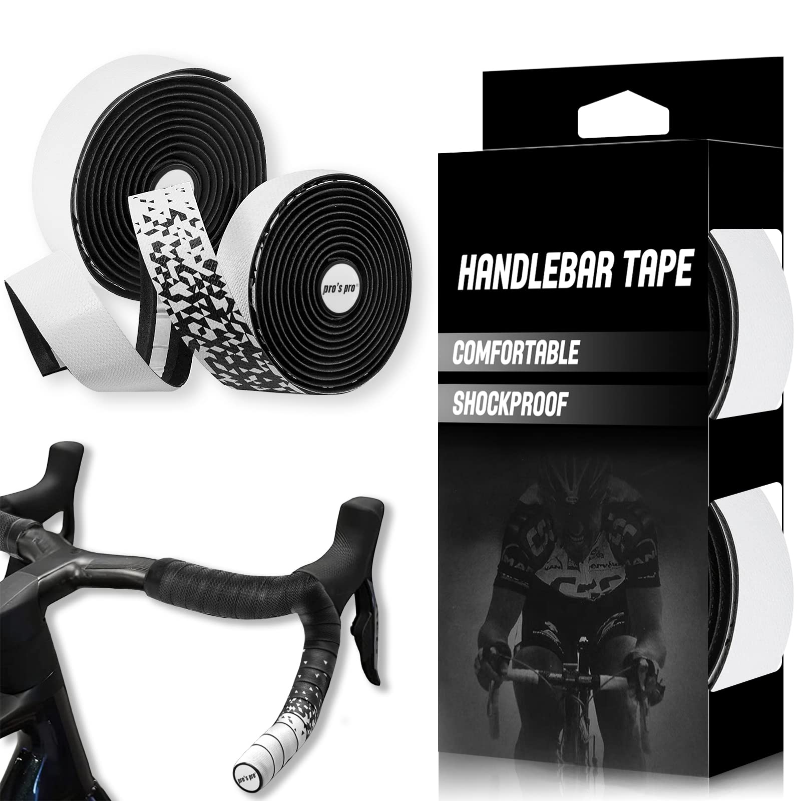 Kakveiai Bike Handlebar Tape, Road Bike Handlebar Tapes, Anti-Slip Bicycle Bar Tape, Enhance Your Bike Grip with These Bicycle Handle bar Tape Wrap Your Bike for an Awesome Comfortable Ride