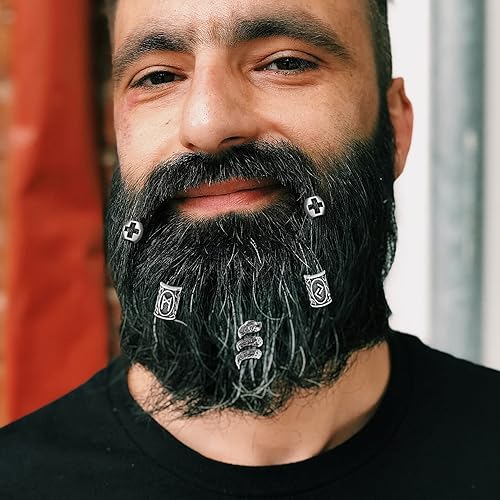 Beard Ornaments Beard Beads Amazon 85Pcs Viking Norse Rune Beard