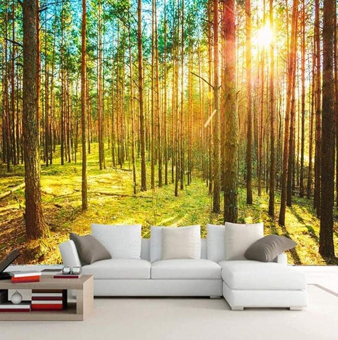 Bosque Paisaje Naturaleza Papel pintado Sala de estar Dormitorio TV