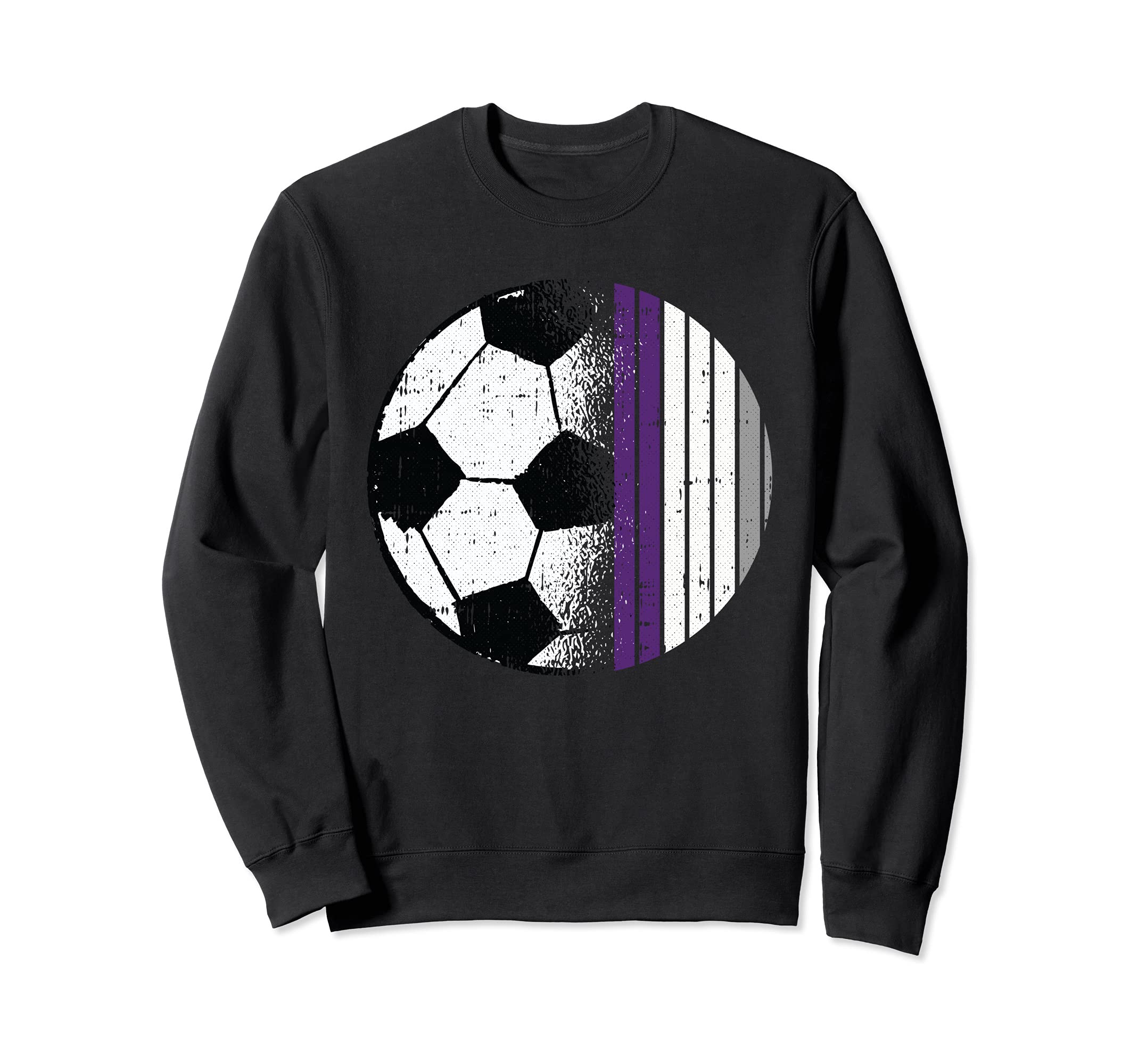Soccer Ball LGBT-Q Asexual Ace Pride Sport Fan Player Ally Sweatshirt