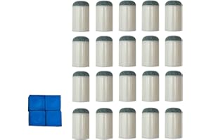 YueShengYCHUANG 20x Bilk Tail Tips to Put on Lights of Light Billiard Tail Tips that are Easy to Install Billiard Tail Tips.