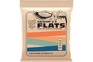 Ernie Ball Flatwound Group 2.5 Electric Bass Strings - 45-105 Gauge