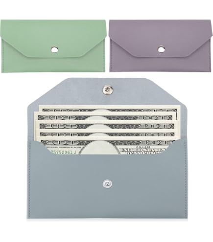 Money Saving Binder PU Leather Budget Organizer For Men Women