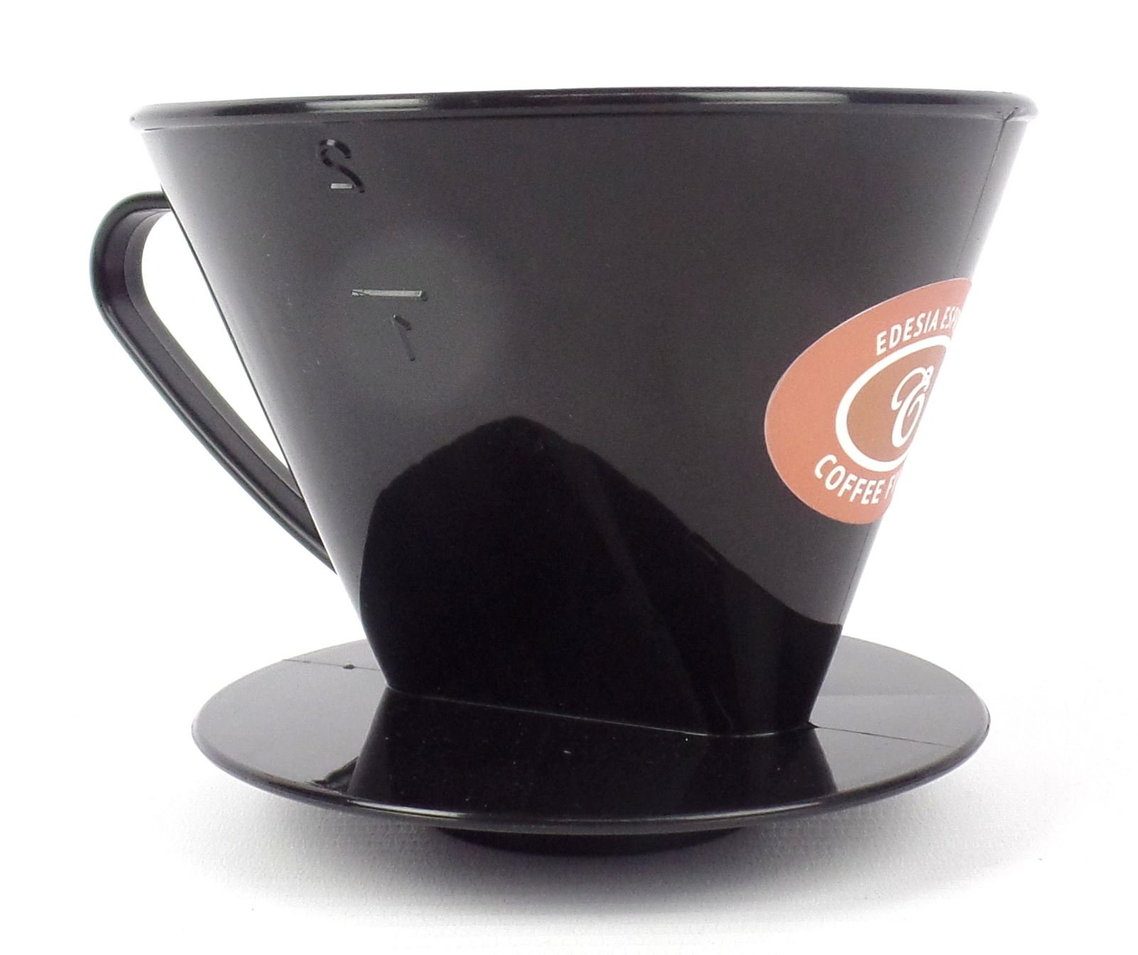 Black Plastic Coffee Filter Cone (2)