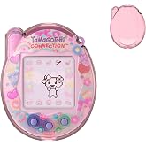 SGHLDE for Tamagotchi Connection Case, Clear Hard PC Drop-Proof Protective Cover, Transparent Portable Carrying Storage Case for Tamagotchi Connection Accessories (Cover Only), Translucent Pink