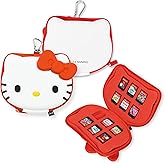 Hamee Hello Kitty Cartridge Case Compatible with Nintendo Switch Games – Portable Carrying Zip Case Storage Holder with 12 Sl