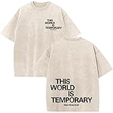 Wrenpies Christian Bible Verse Shirts for Men Jesus Faith God Religious Tshirt Vintage Oversized Graphic Acid Wash Tees Tops