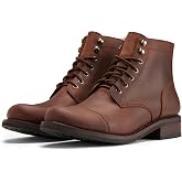 SUREWAY Men's Genuine Leather Dress Boots Classic Oxford Ankle Boot | Lace up Slip on Chukka Boots Classic Comfort Oxford Style Footwear