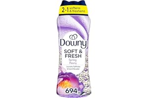 Downy Blends 2-in-1 Soft & Fresh Laundry Scent Booster Beads, Spring Peony Scent, Laundry Softness and Scent Booster, 694 g
