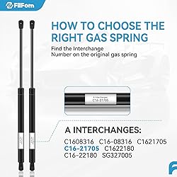 FILFom C16-08316 20 inch Gas Prop Struts Spring