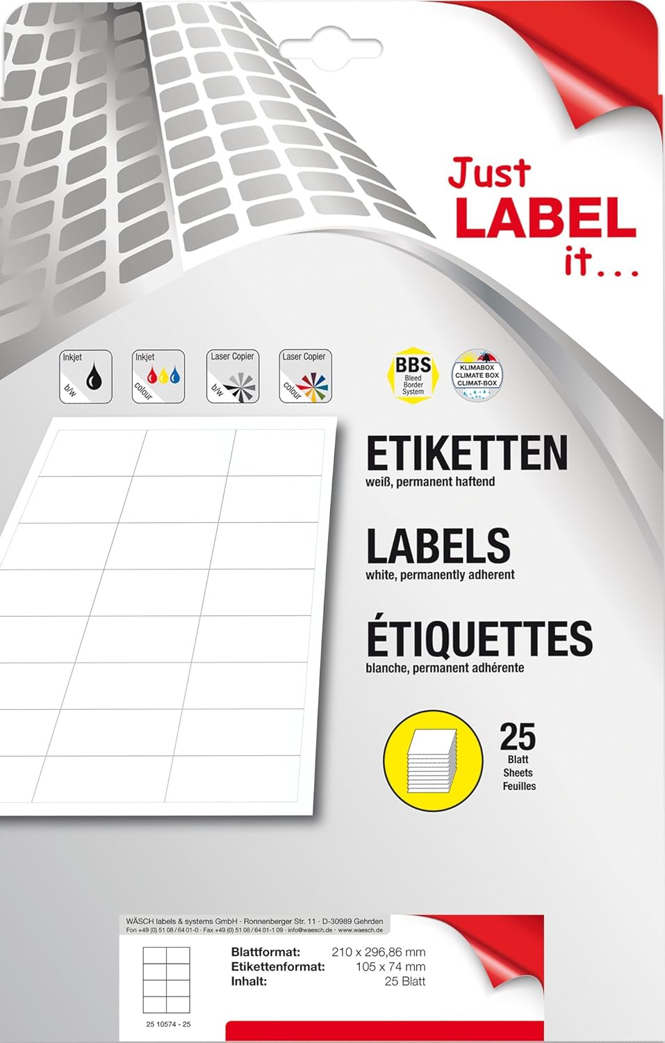 100 Blatt A4 Nachfüllblock - Weißes Papier 53g/m² Mit Ringbuchlochung