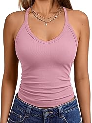 Trendy Queen Womens Workout Tank Tops Racerback