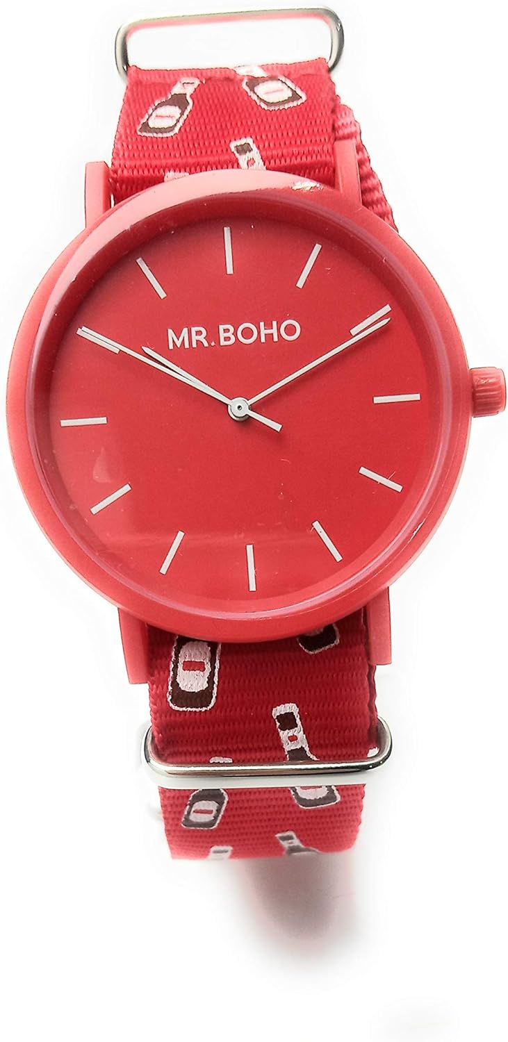 Reloj Mr. Boho Unisex Color Rojo Serie Mahou.21-37A-RR ...