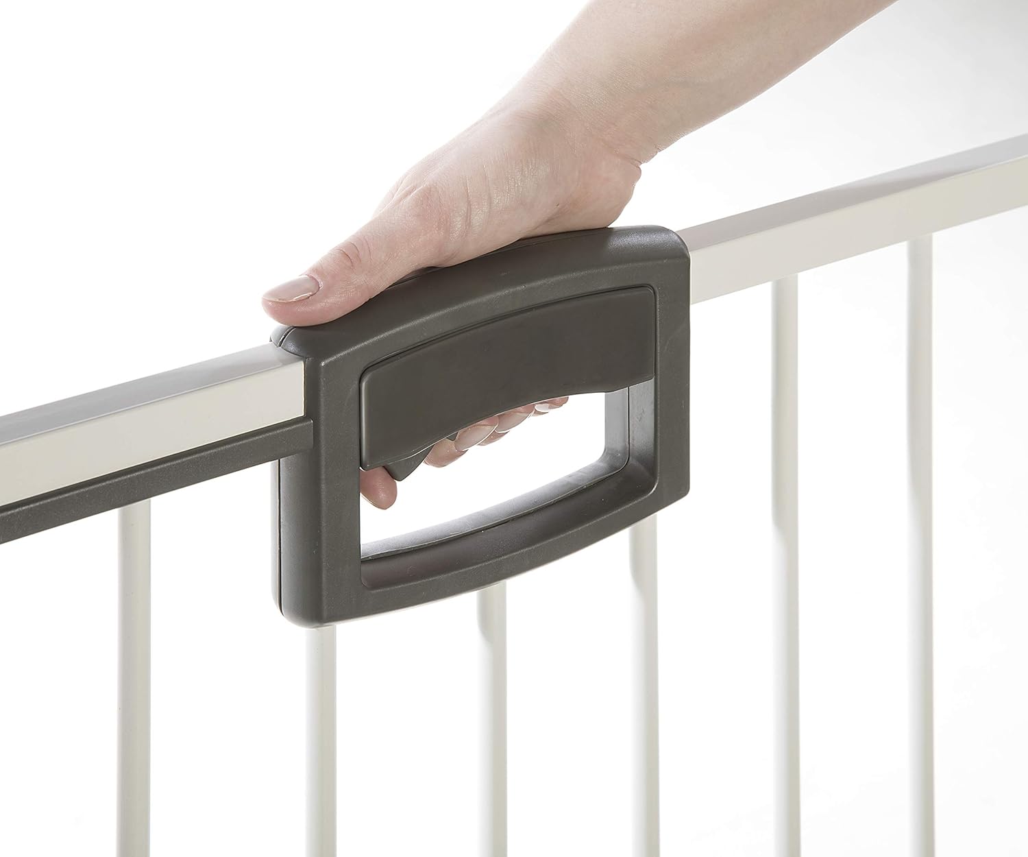 Geuther Easylock Mesh Barrier White and Silver Size: 84.5 - 92.5 cm, 84,5 - 92,5 cm - Image 3