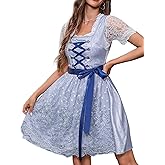 Abaowedding Women's German Dirndl Dress Oktoberfest Carnival Costumes Bavarian