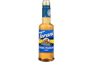 Torani Hazelnut Syrup, Sugar Free, 12.7 Fluid Ounces (Pack Of 4)