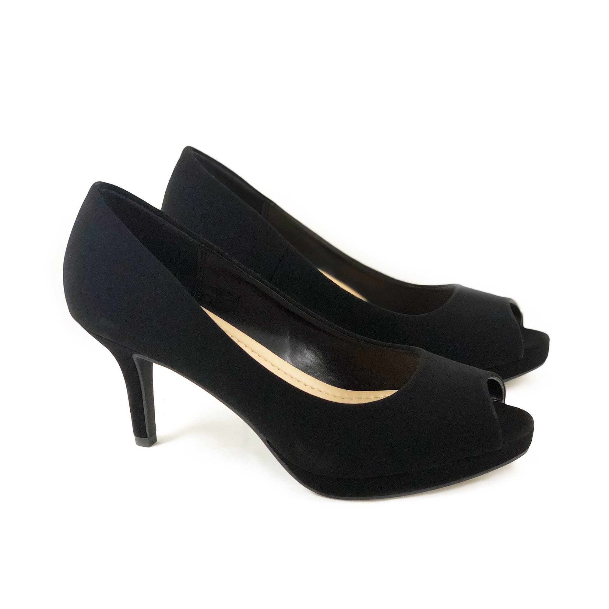 City Classified Comfort Walter Peep Toe Extra Comfort Insole Stiletto Heel Classic Dress Pumps - Image 3