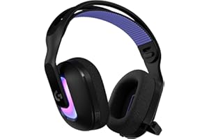 Logitech G522 Lightspeed Wireless Gaming Headset, LIGHTSYNC RGB, Full Bandwidth Mic & Advanced Synchronized Audio, Tri-Connectivity with Lightspeed, Bluetooth, USB-A to USB-C for PC - Black