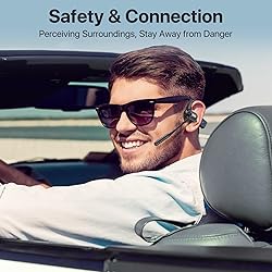 CPTEA Bluetooth Headset with Microphone, Open Ear