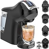 KOTLIE Espresso 5in1 Single Serve Coffee Maker, 19Bar Cappuccino&Latte Maker, Cold&Hot Brewing Coffee Machine for K*cup/NES*p